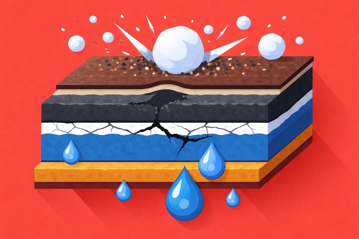 Hail impact mechanics on asphalt shingles