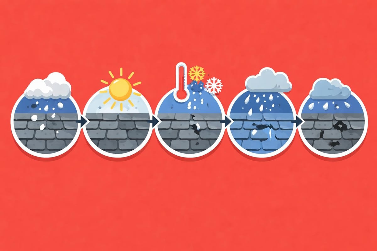 Hail damage progression timeline