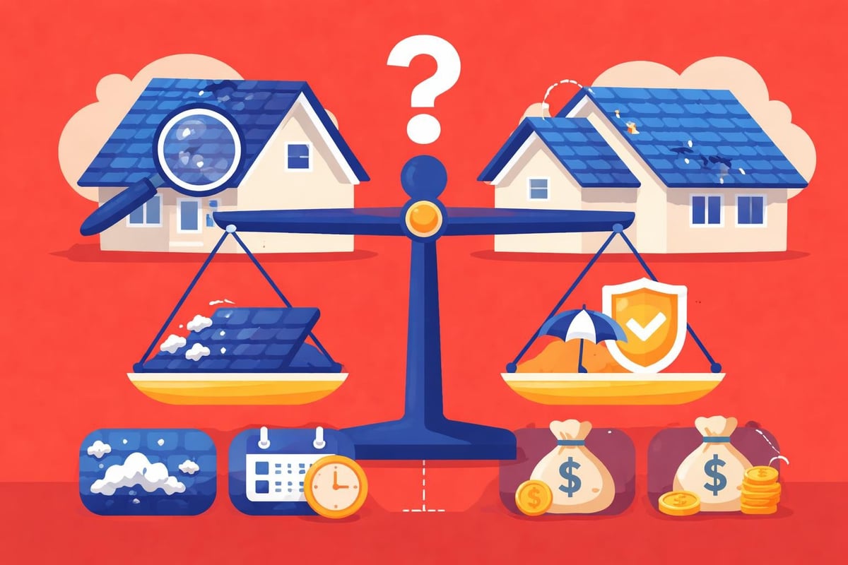 Repair versus replacement decision matrix