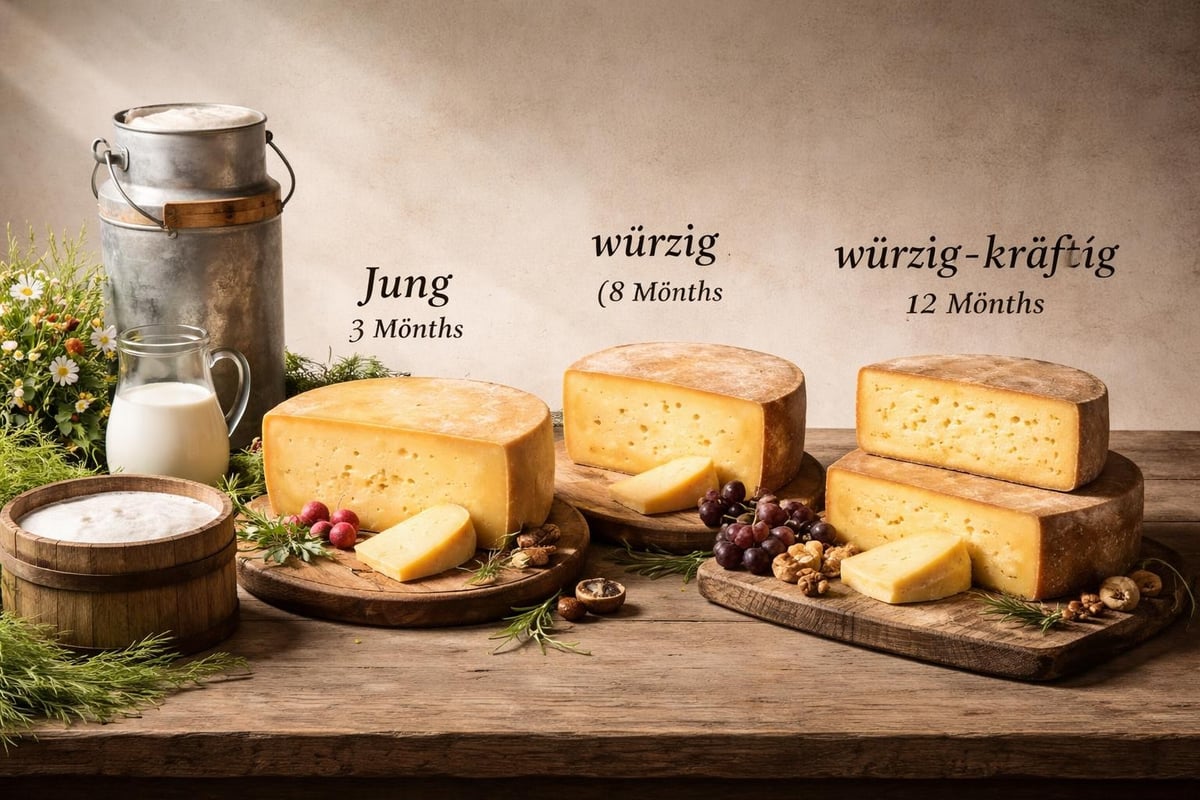 Bergkäse Herstellungsprozess