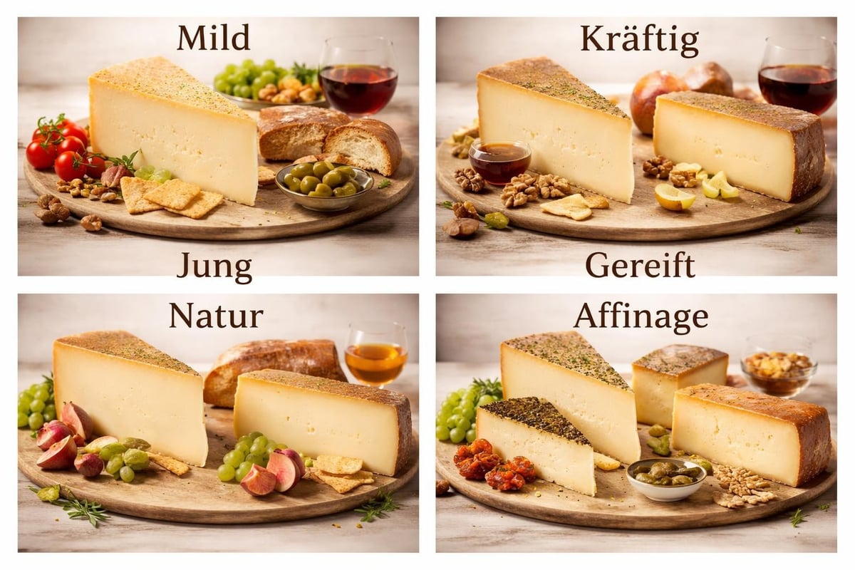 Tiroler Käsesorten Übersicht