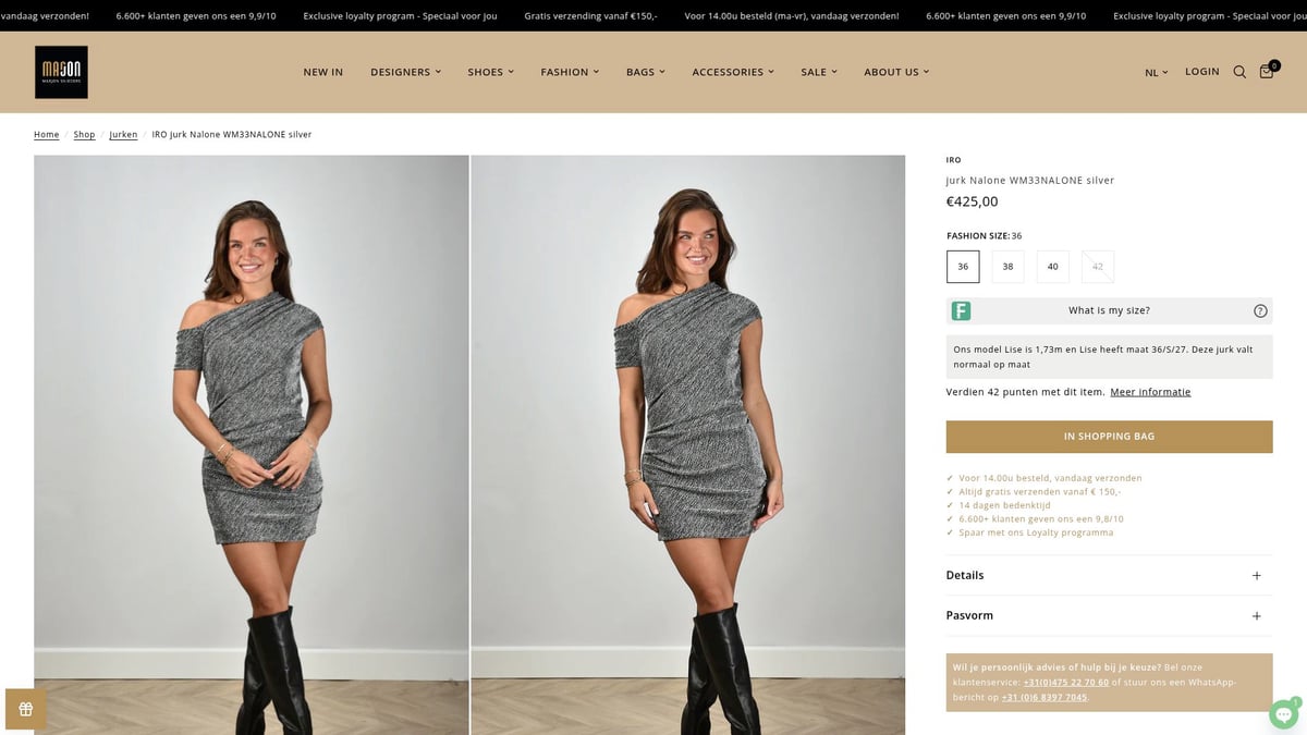 8 Exclusieve Jurken Die Je Look In 2025 Transformeren - IRO Nalone Zilveren Jurk