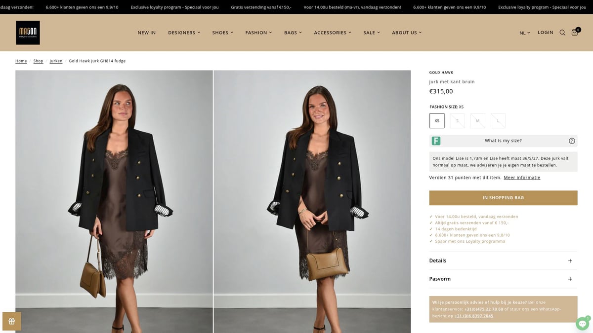 8 Exclusieve Jurken Die Je Look In 2025 Transformeren - Gold Hawk GH814 Fudge Jurk