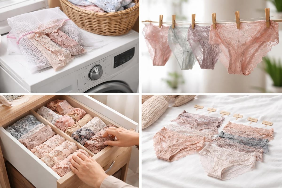 Panty set care routine