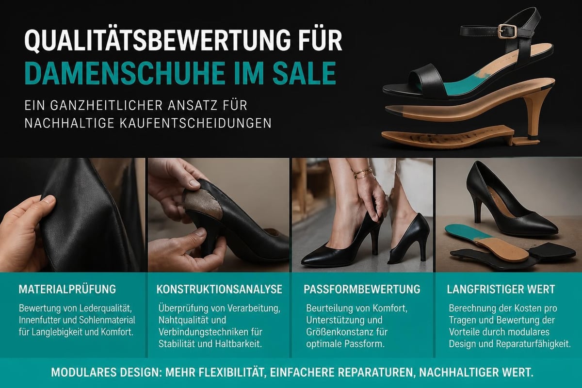 Qualitätskriterien Damenschuhe