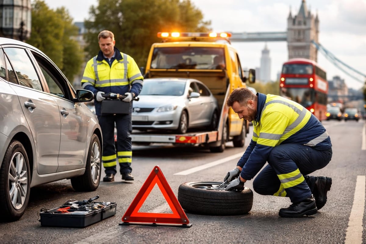 Breakdown recovery service categories