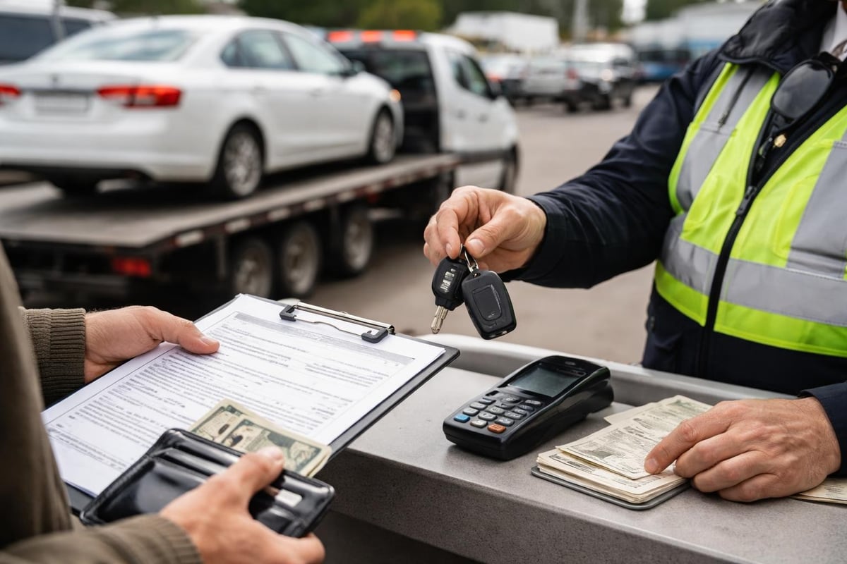 Police pound vehicle recovery process