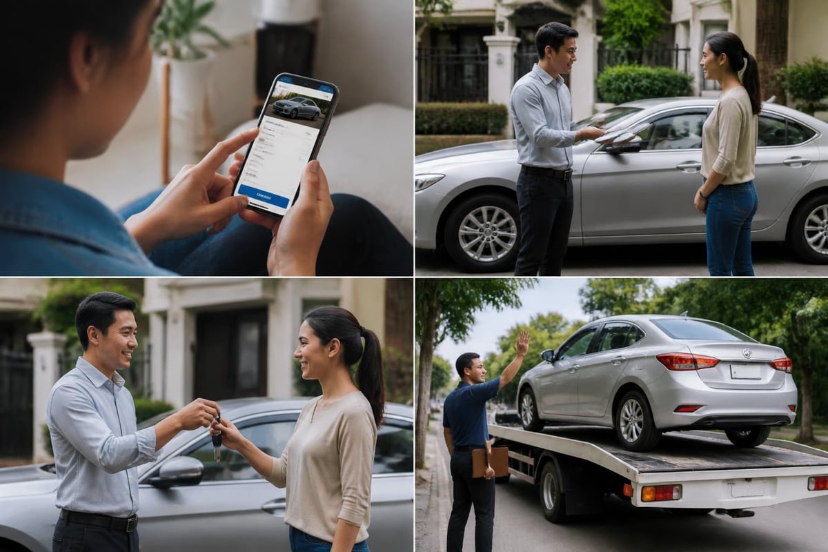 Car rental delivery workflow