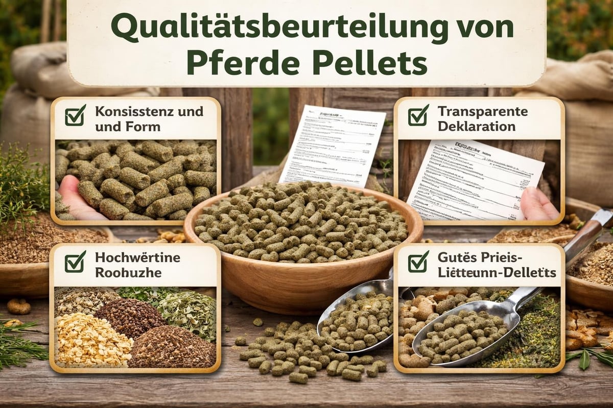 Qualitätskriterien für Pferdefutter-Pellets