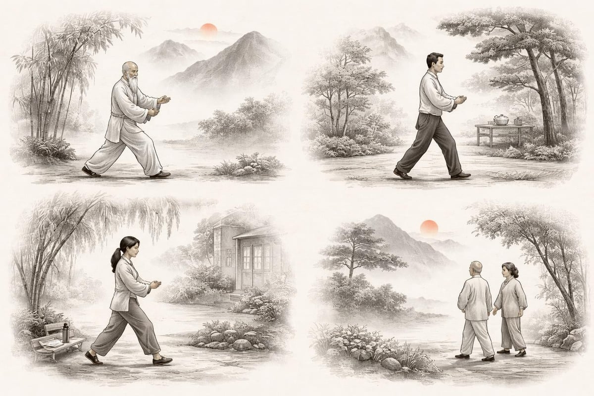 Daily integration of tai chi walking