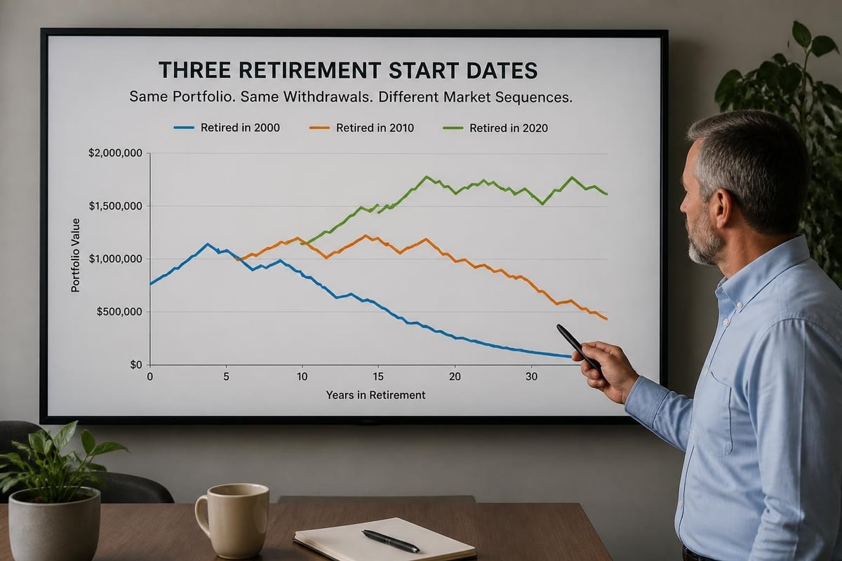 Retirement timing scenarios