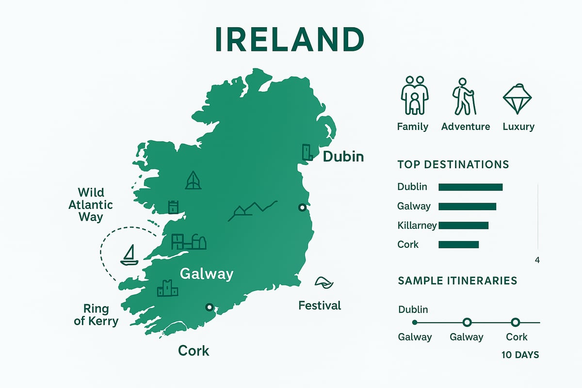 Top Destinations and Itineraries in Ireland Packages