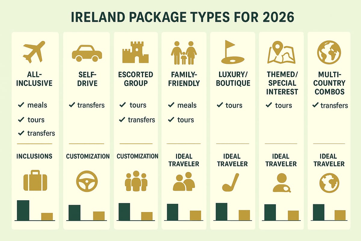 Types of Ireland Packages for 2026