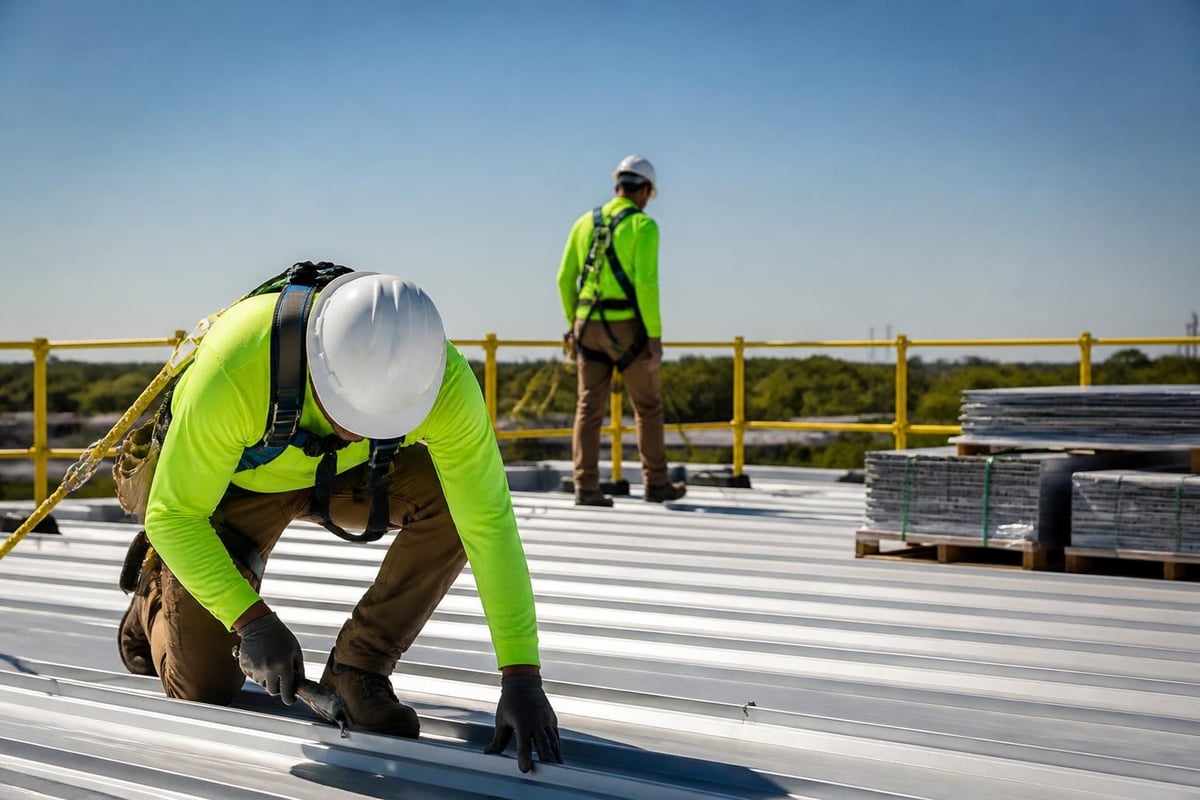 Metal roofing safety protocols