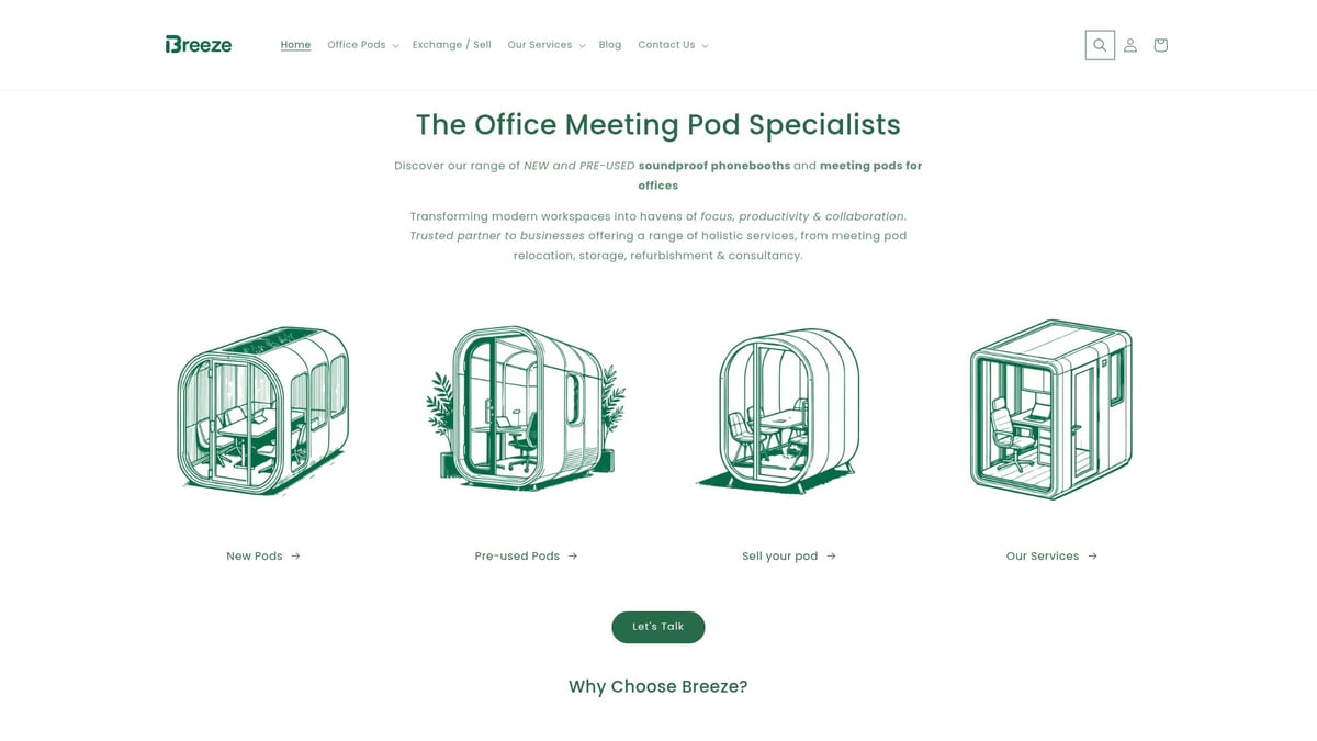 7 Best Soundproof Pods For Private Workspaces In 2025 - Breeze Workspace Office Pods