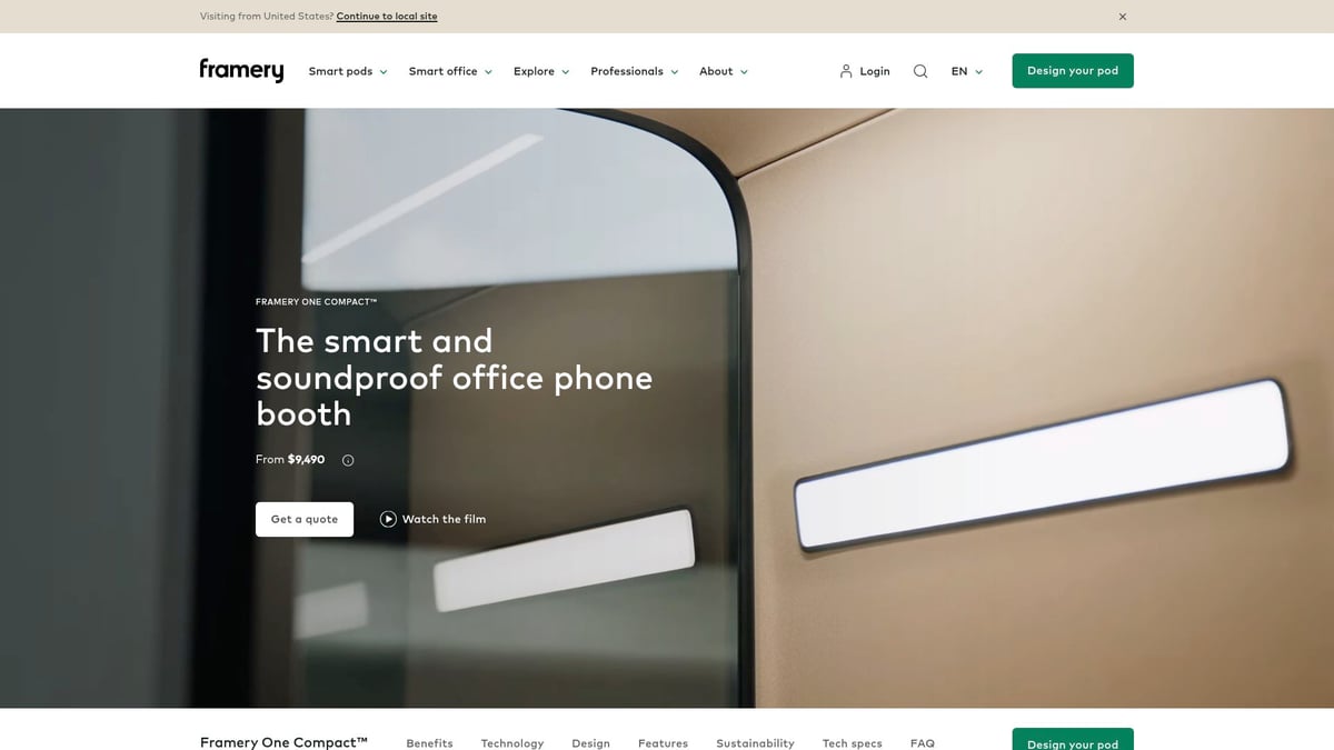 7 Best Soundproof Pods For Private Workspaces In 2025 - Framery O Phone Booth