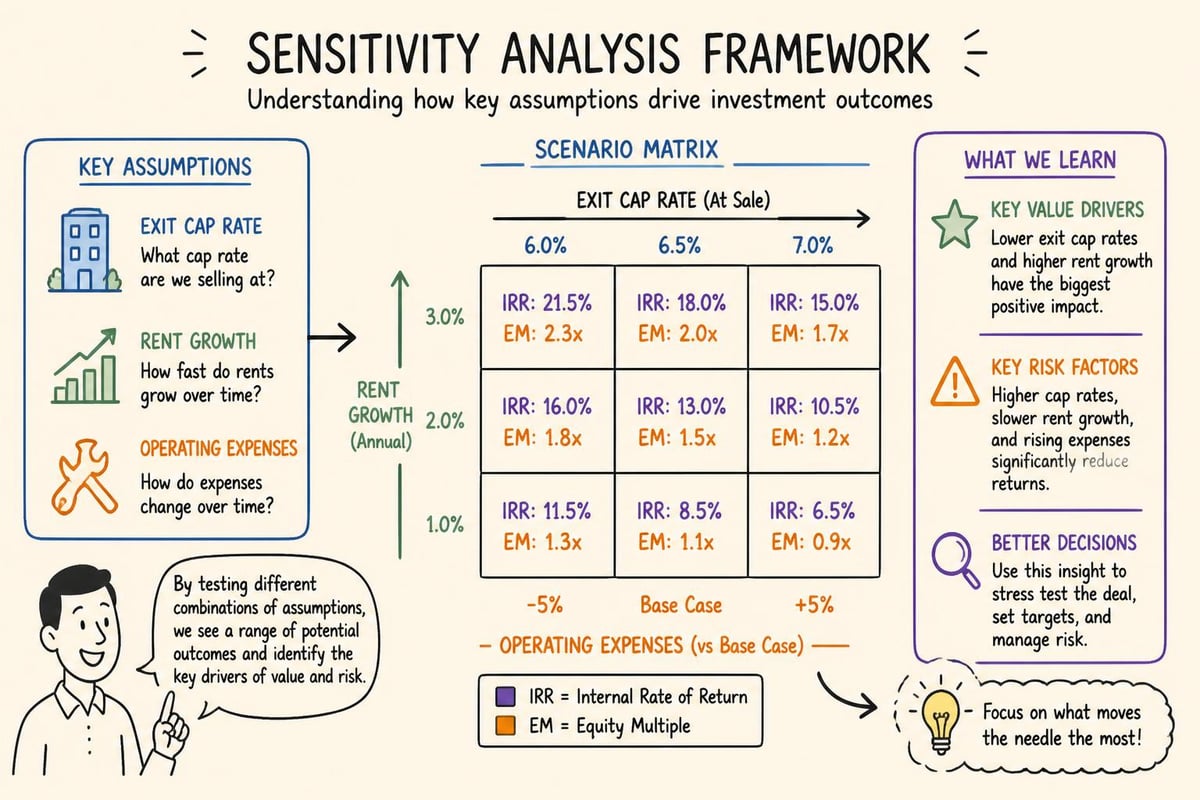 Investment return sensitivity analysis