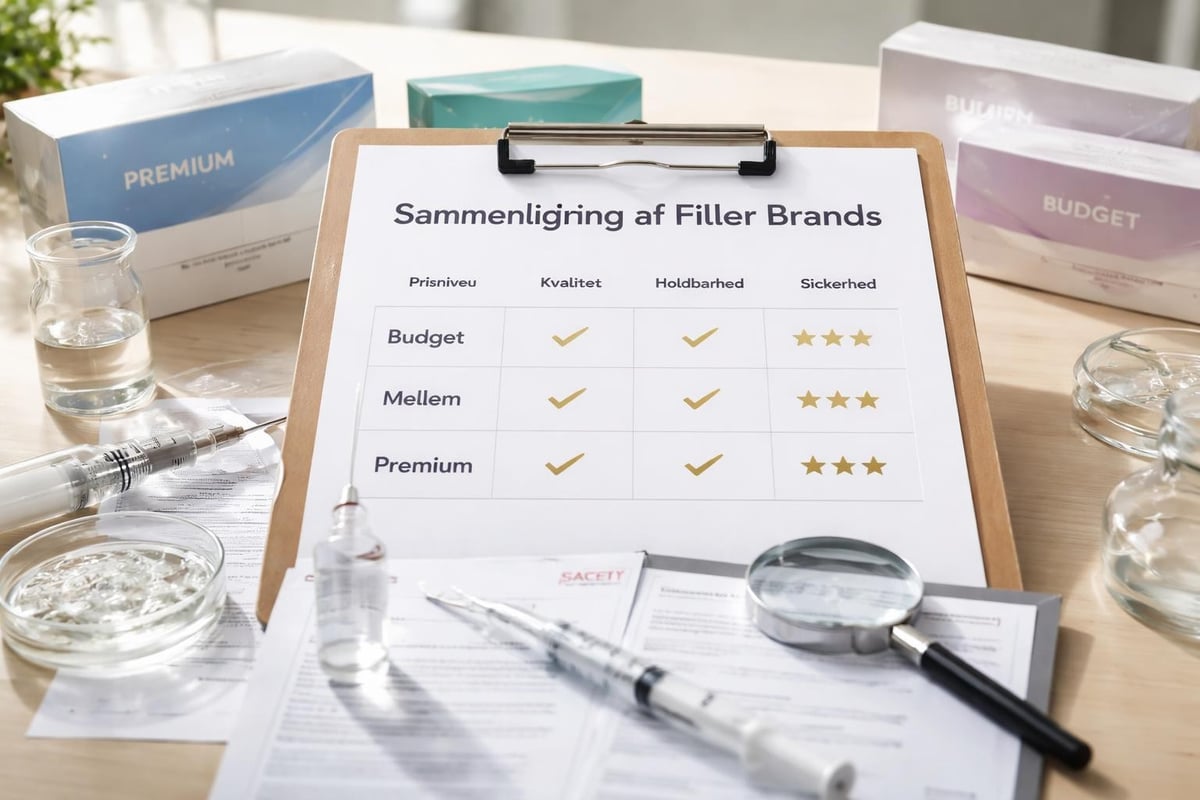 Fillerprodukter sammenligning