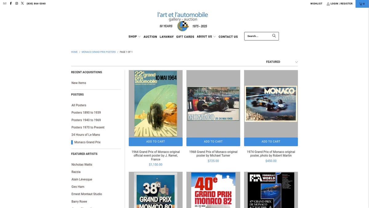 7 Stunning Vintage F1 Posters Every Racing Fan Will Love in 2026 - 1971 Monaco Grand Prix Poster by Michael Turner