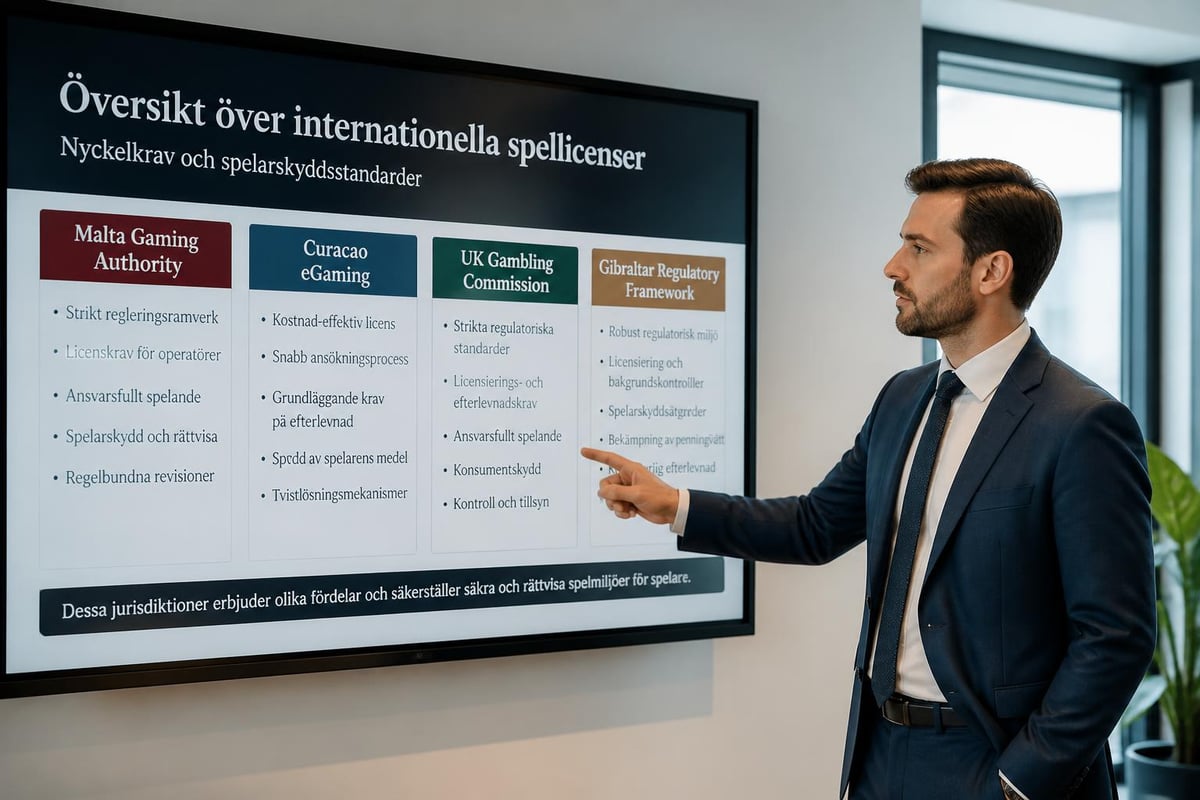 Internationella licenstyper för online casinon