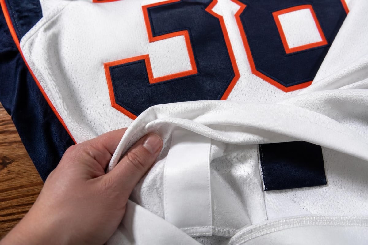 Jersey authentication details