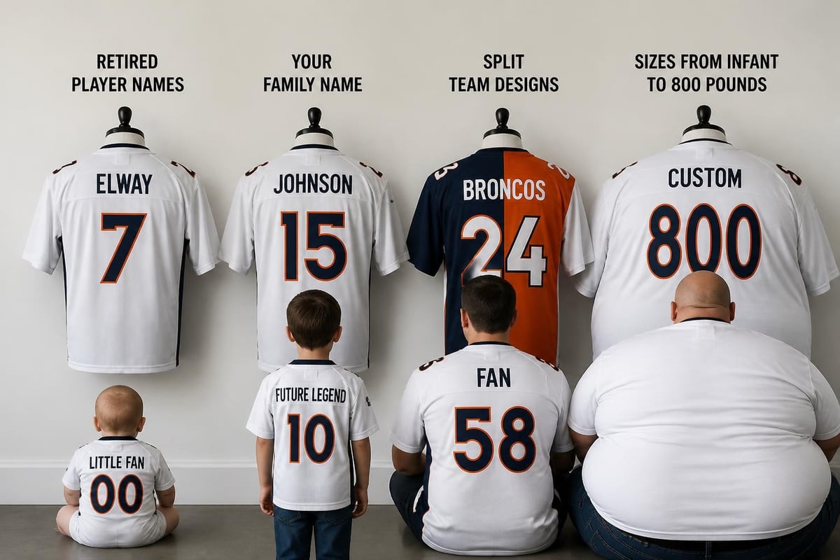 Custom jersey options