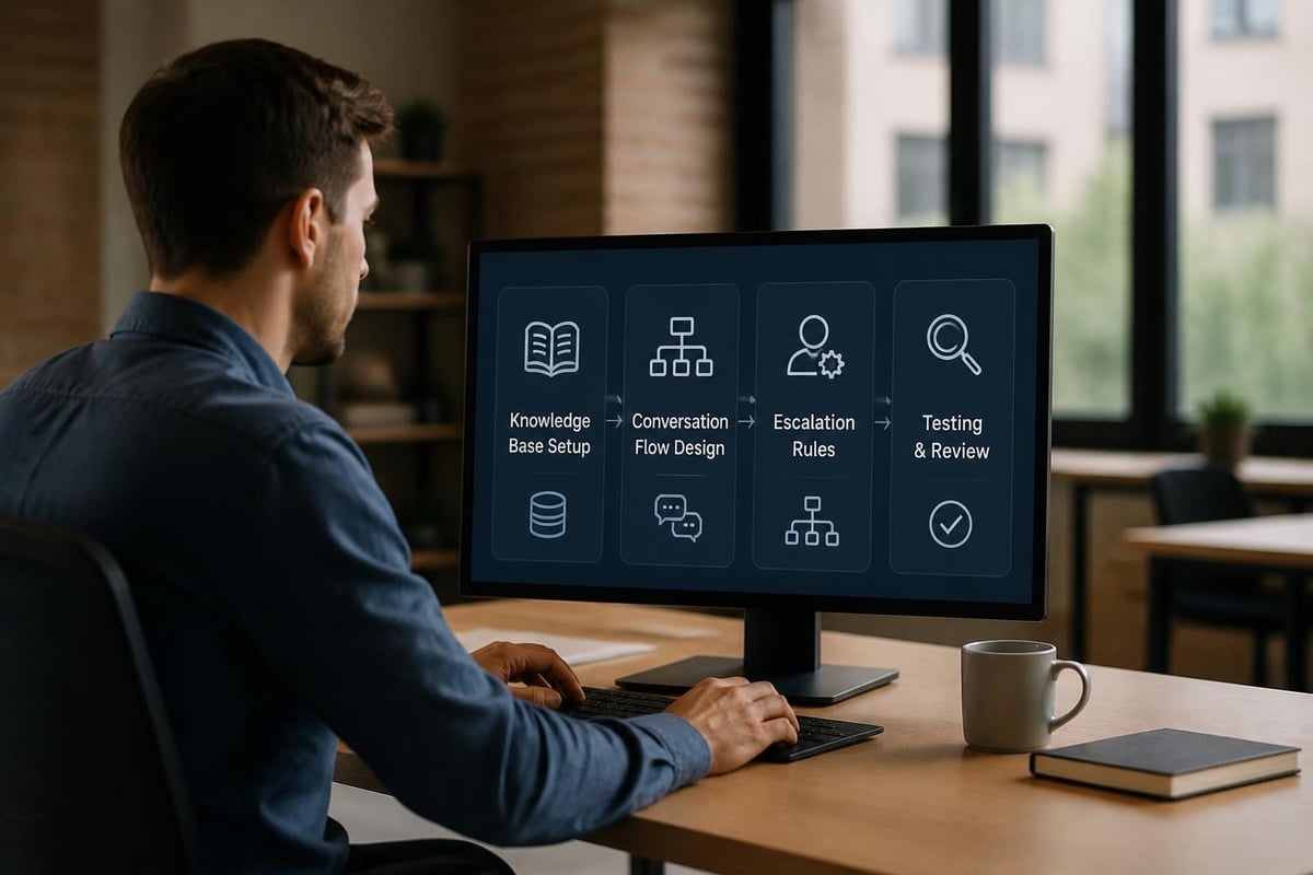 AI receptionist configuration process