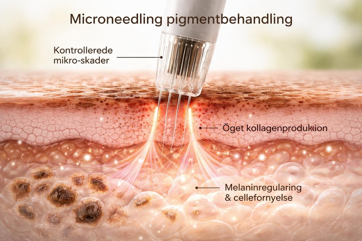 Microneedling pigmentbehandling mekanisme