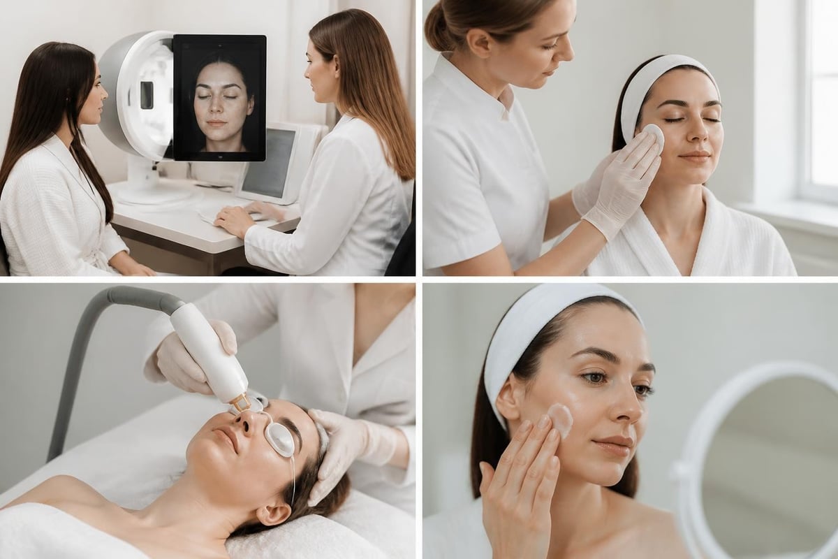 Laser treatment process steps