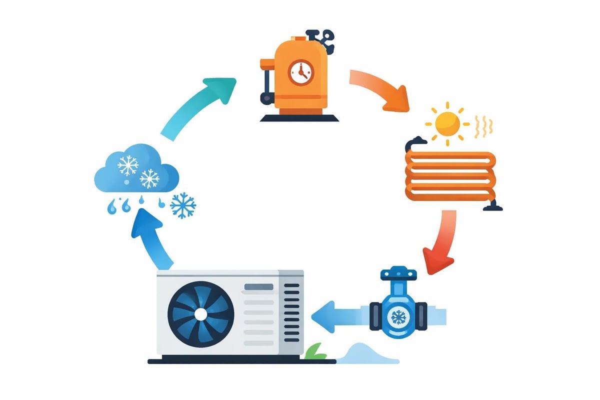 Viessmann Luft-Wasser-Wärmepumpe Funktionsprinzip