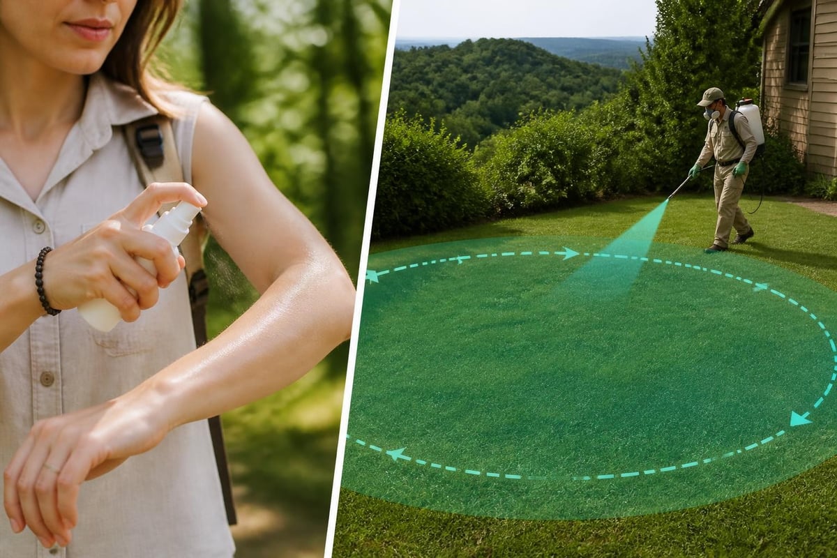 Application methods for mosquito repellents