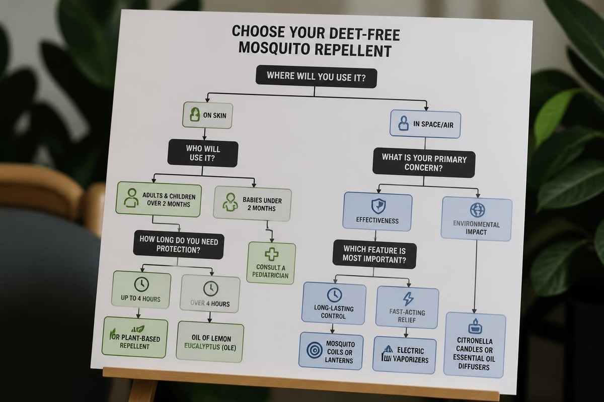 Decision framework for choosing mosquito repellent
