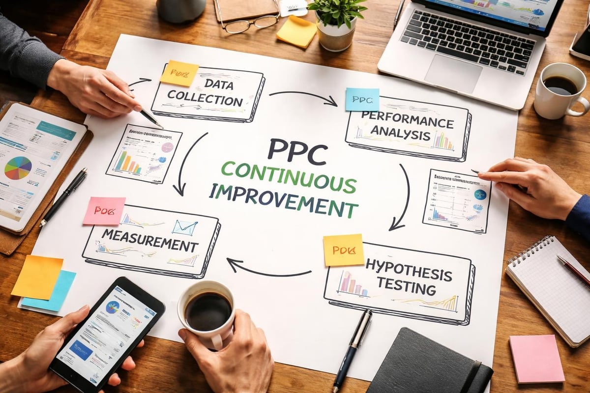 Exceptional Pay Per Click Agencies: Your Success Guide 2 PPC optimization cycle