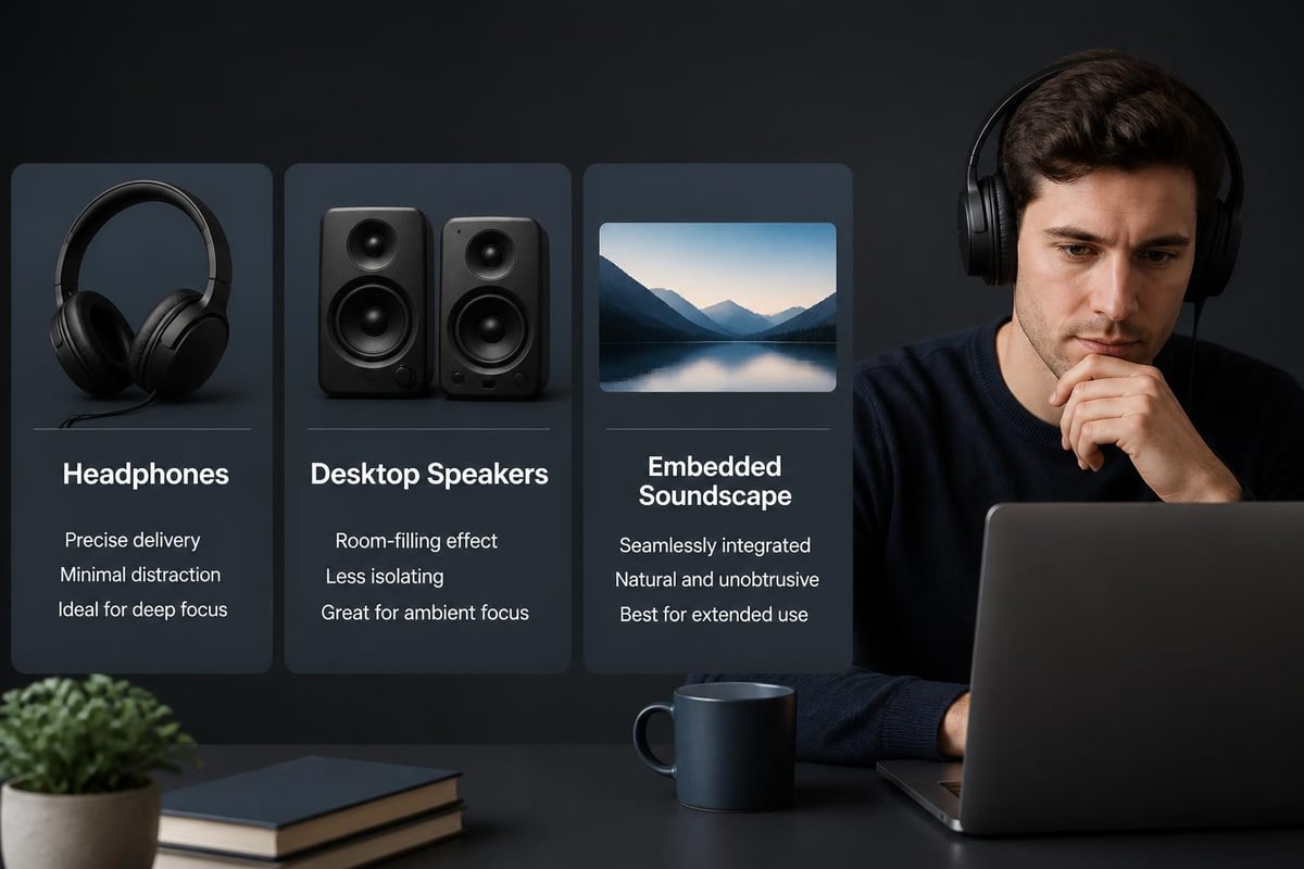 Sound therapy session setup