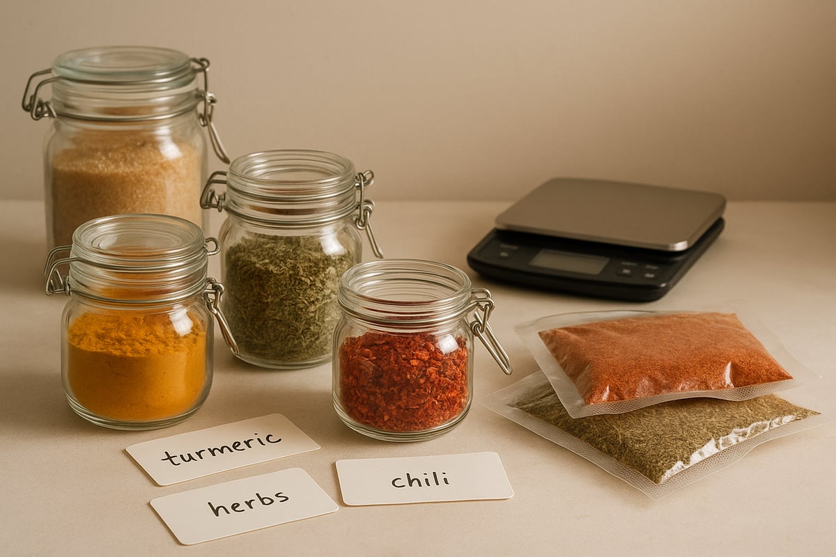 Conservation, stockage et utilisation optimale des épices