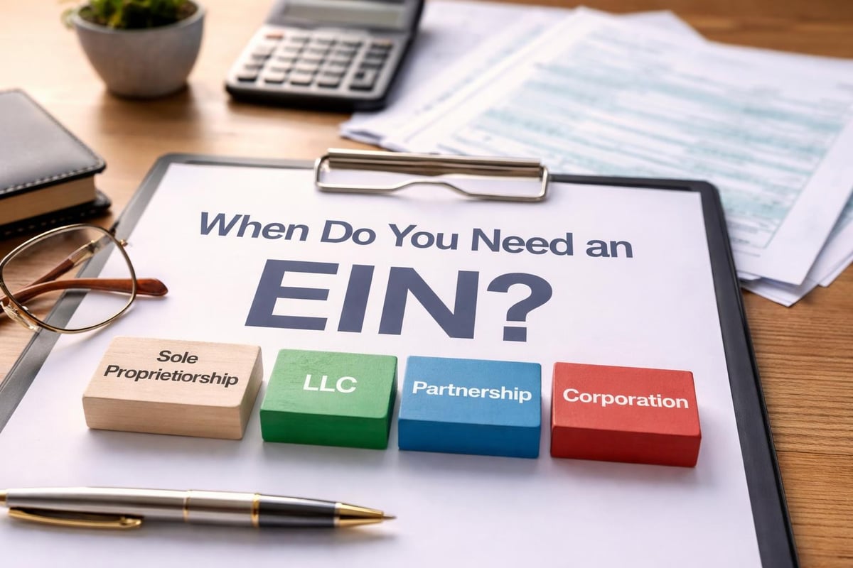EIN applications and business structures