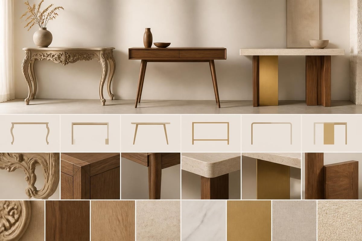 Console table design evolution
