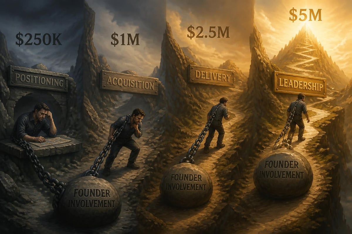 Founder bottleneck stages