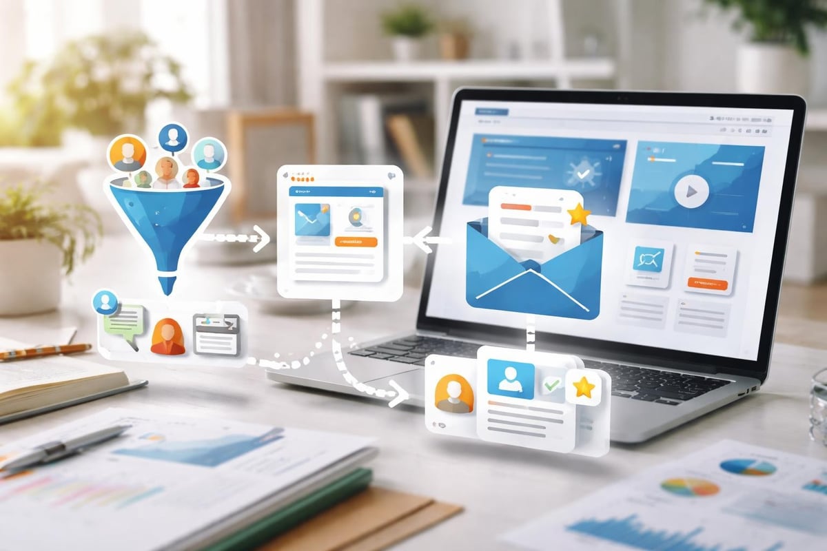 Marketing website conversion funnel