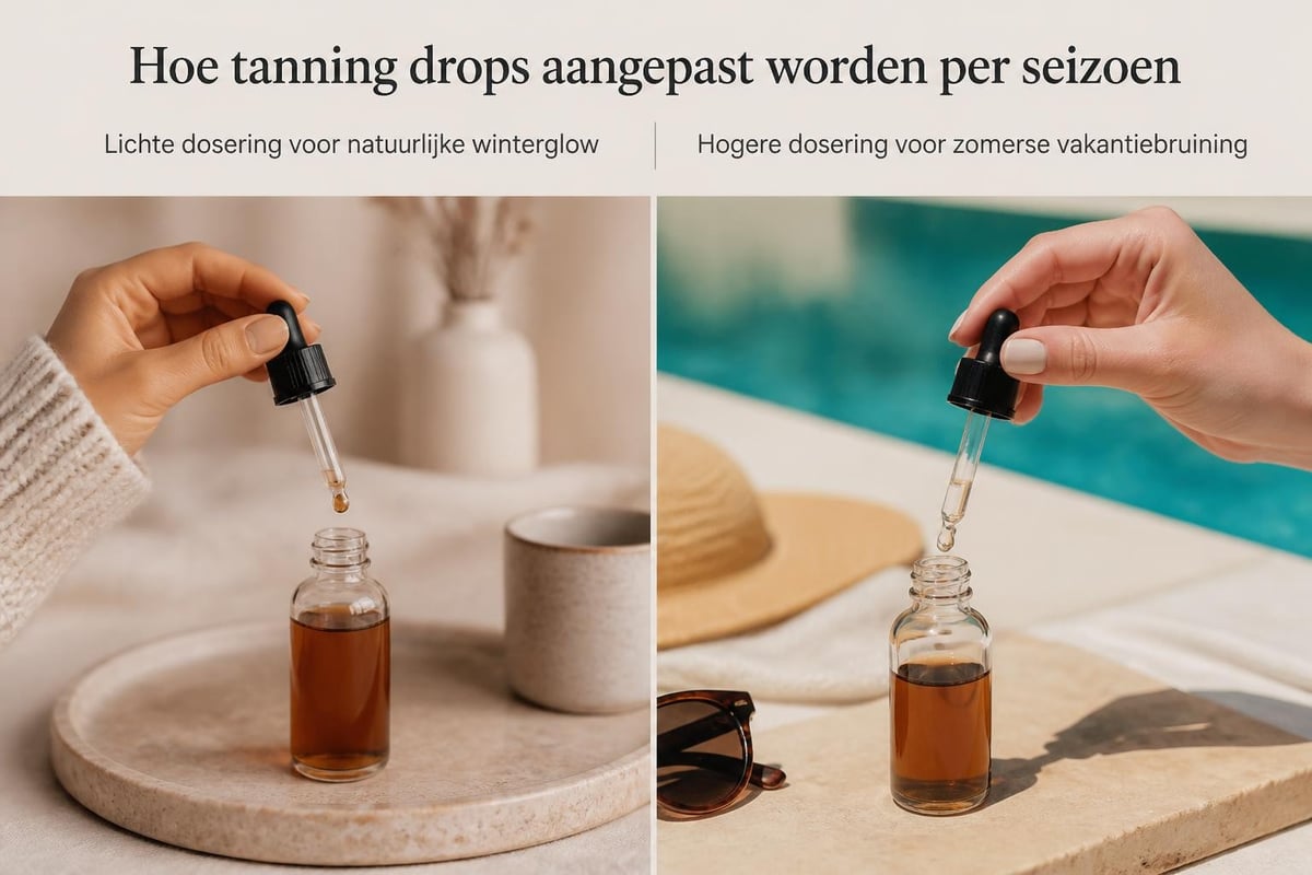 Seizoensaanpassing tanning drops