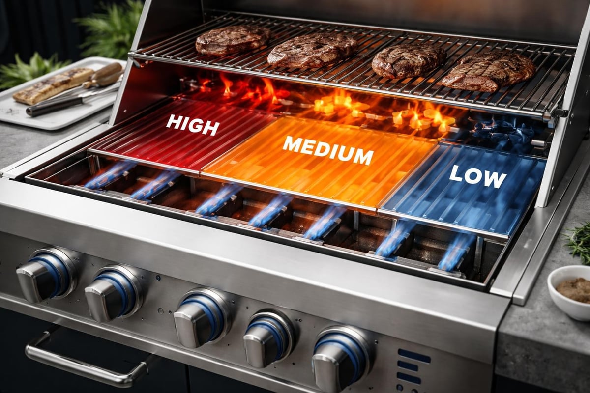 Gas grill outdoor functionality
