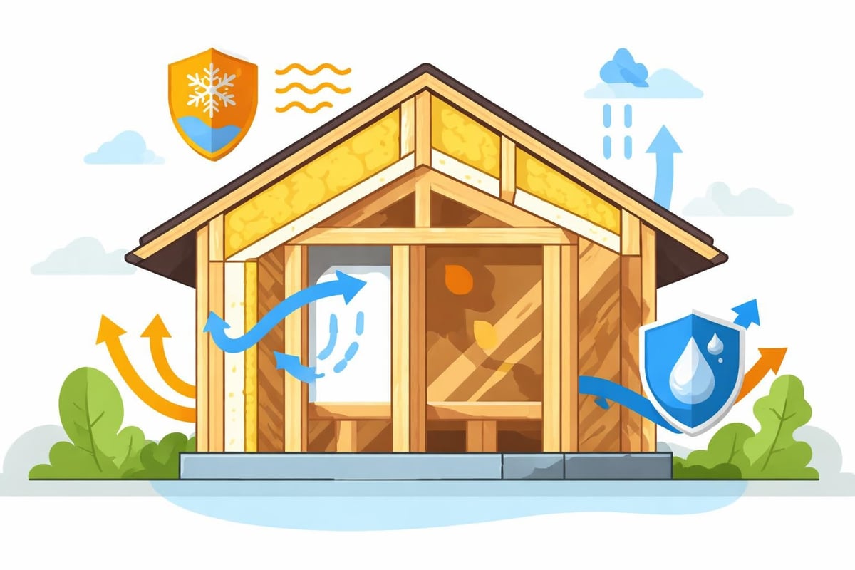 Energy efficiency in hybrid timber homes