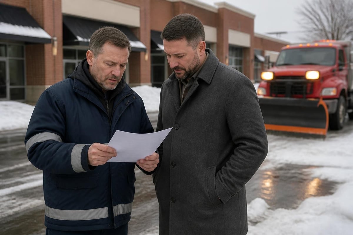 Snow removal contract components