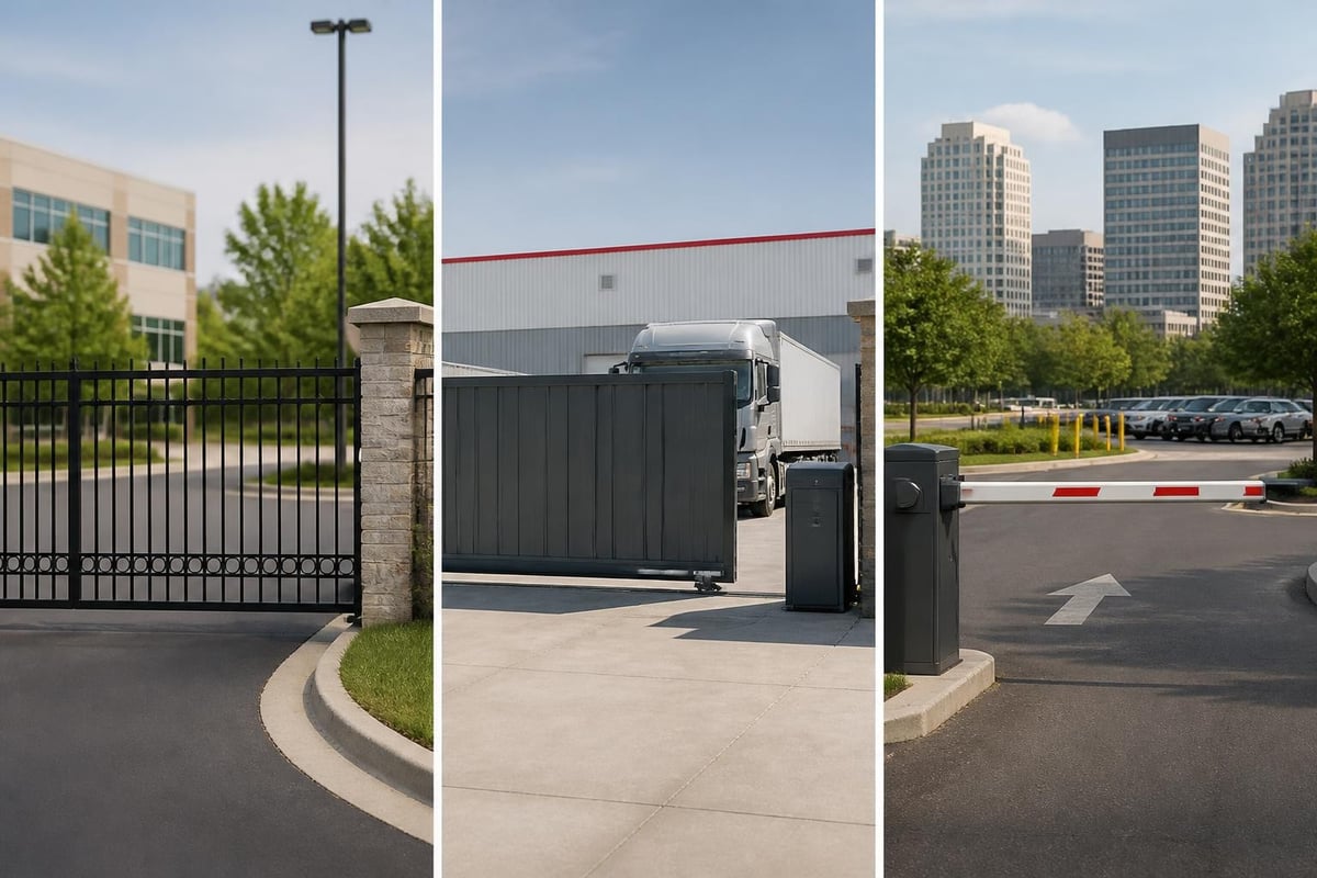 Commercial gate types comparison