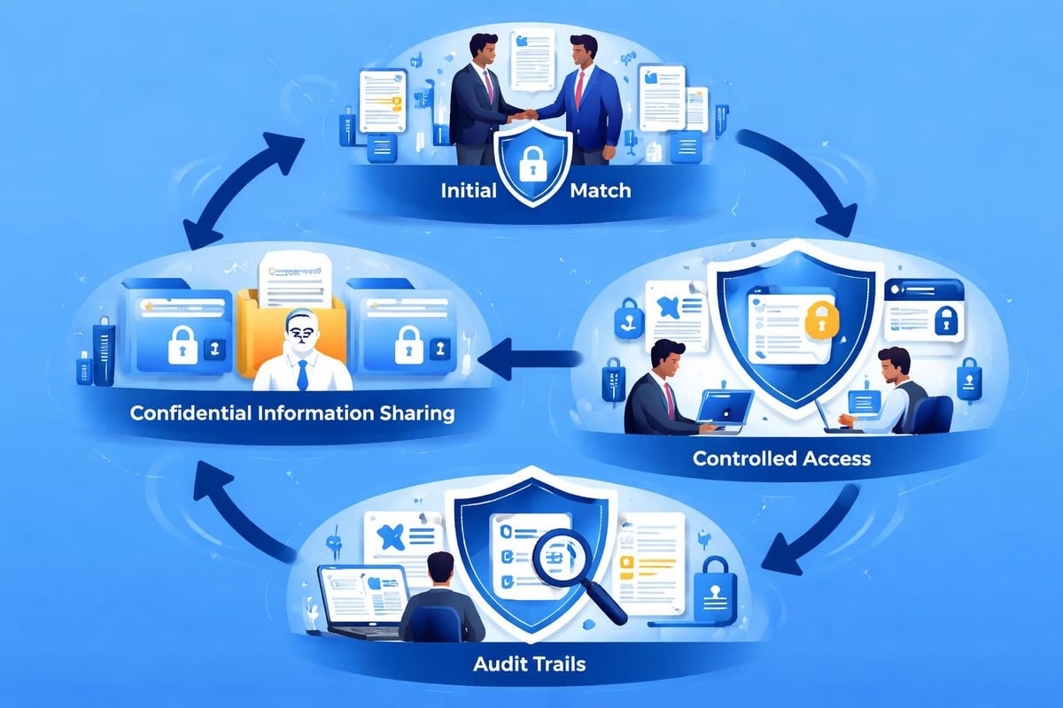 Virtual data room workflow
