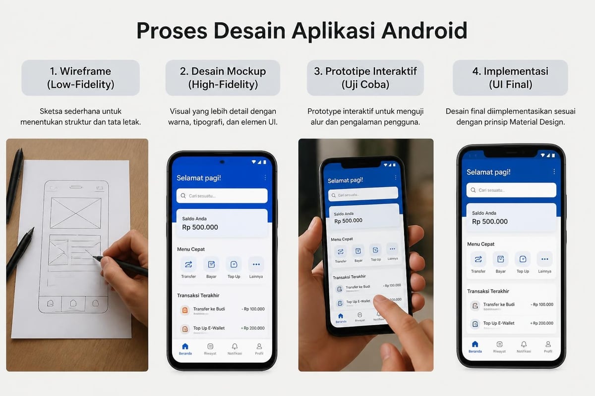 Tahapan desain aplikasi Android