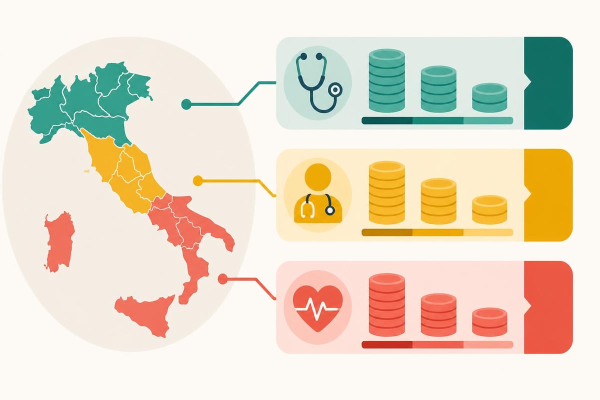 Distribuzione geografica prezzi visite mediche