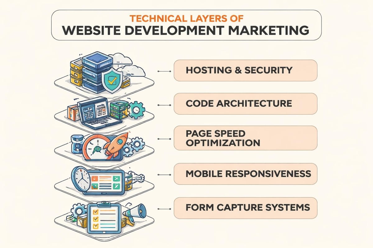 Website infrastructure layers