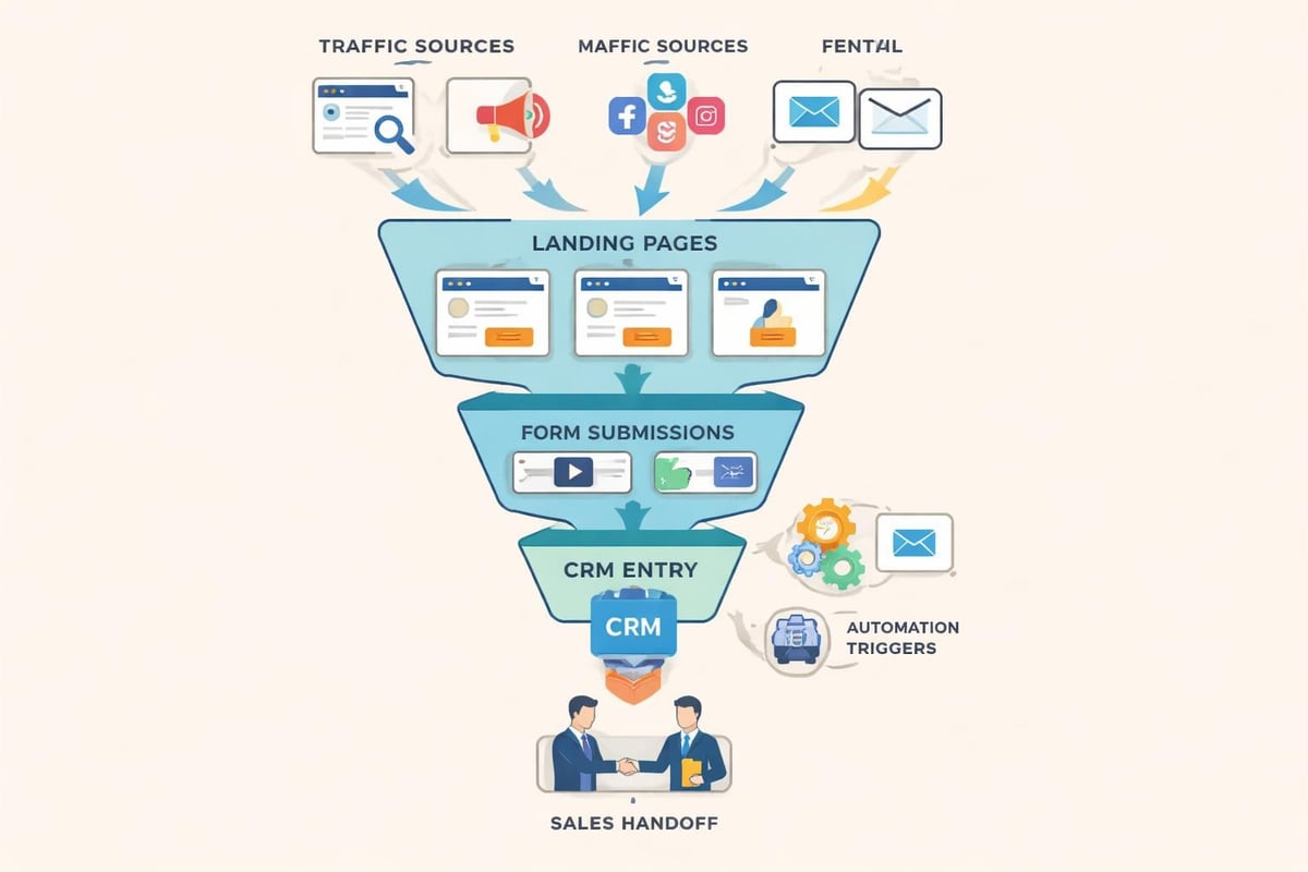 Marketing conversion funnel