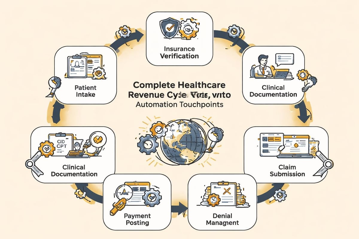 Healthcare RCM workflow